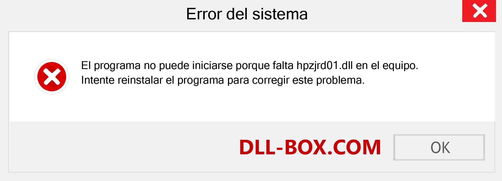 ¿Falta el archivo hpzjrd01.dll ?. Descargar para Windows 7, 8, 10 - Corregir hpzjrd01 dll Missing Error en Windows, fotos, imágenes